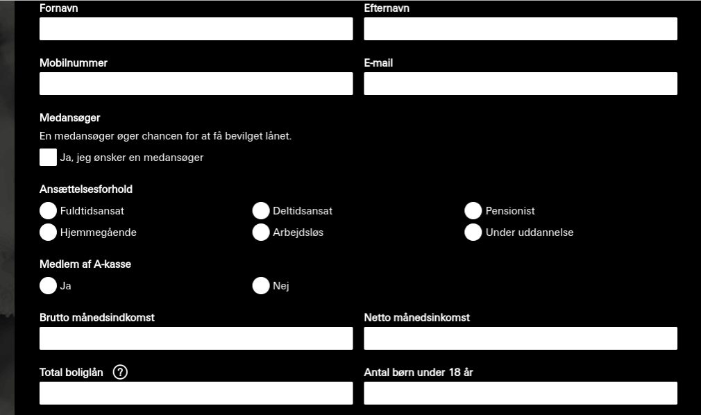 Anmeldelse af re:member |  Her skal man indtaste personlige oplysninger.