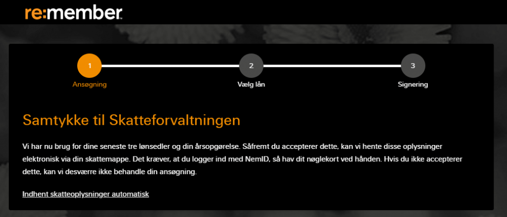 Anmeldelse af re:member | Her skal man give samtykke til Skatteforvaltningen