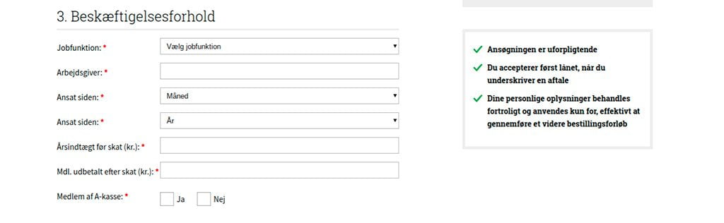 beskæftigelsesforhold