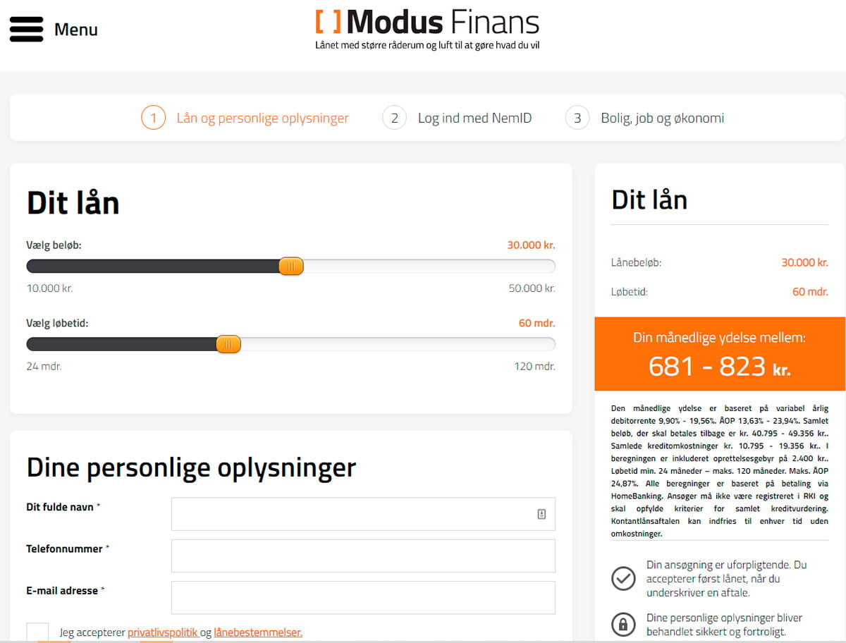 Anmeldelse af Modus Finans