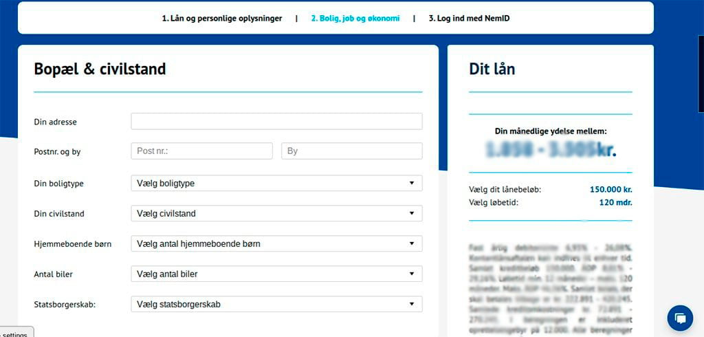 Paymark Finans bopæl og civilstand