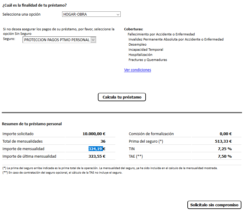 préstamo de evofinance