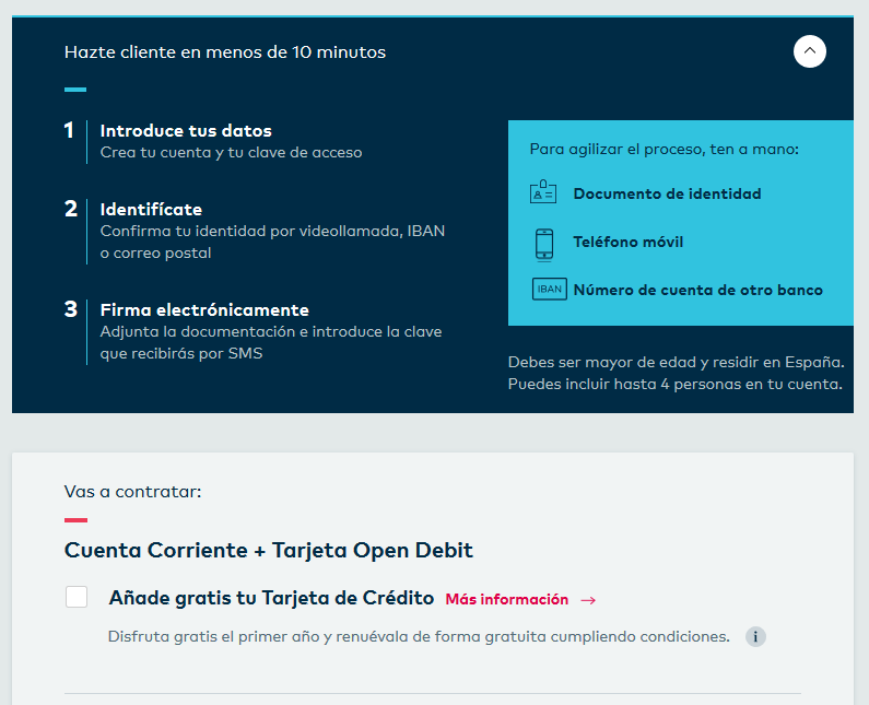 Pasos registro openbank