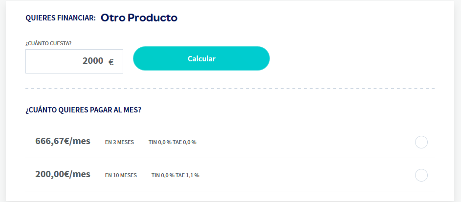 prestamo otro producto carrefour