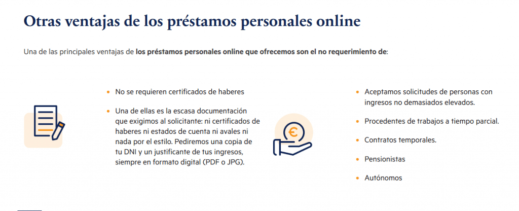 Plazo - Ventajas de los préstamos personales online