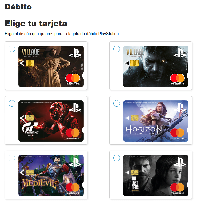 Tarjeta playstation