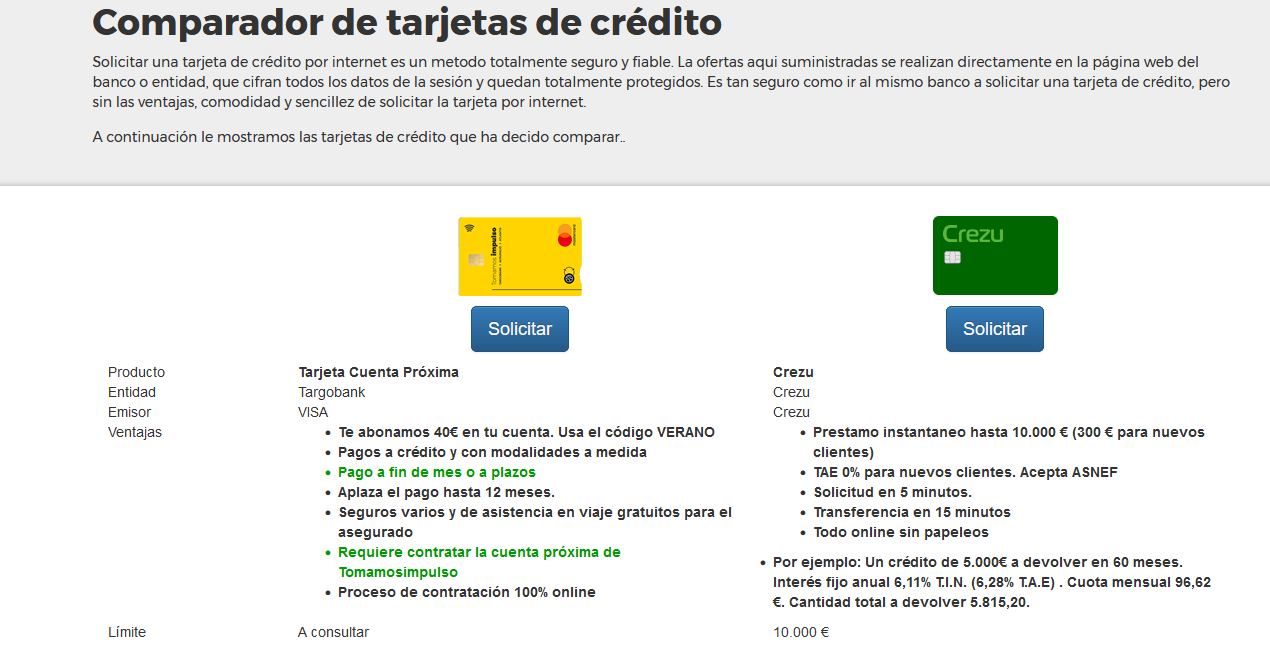 comparador PC