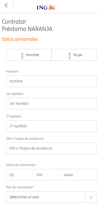 Formulario ING
