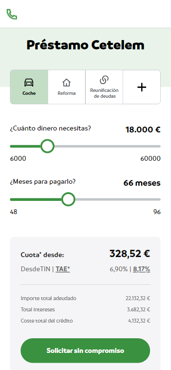 Simulación Cetelem 1