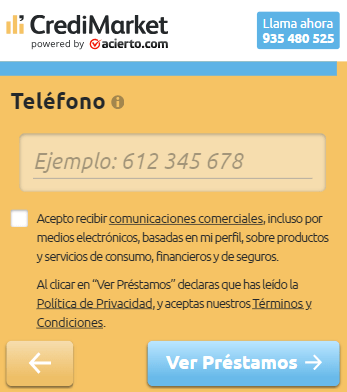 Credimarket formulario paso 11