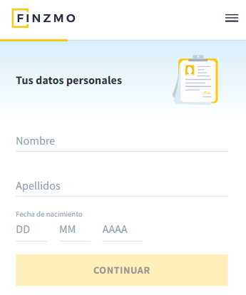 Datos personales Finzmo