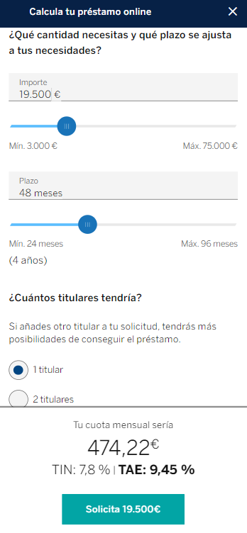 Cuota BBVA