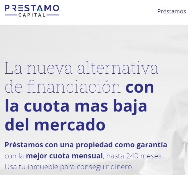 Prestamo capital Menú