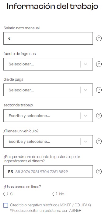 finipay información laboral