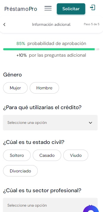 préstamopro información adicional