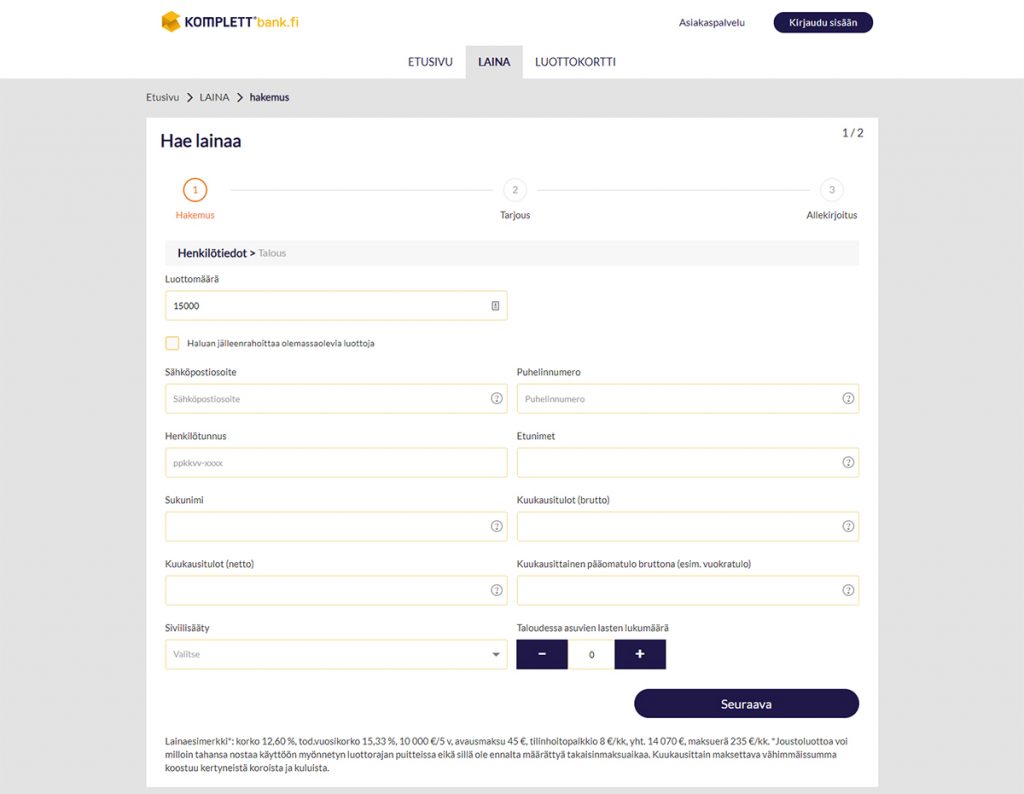 Komplett bank kokemuksia | Katso arvostelu Komplett bank lainasta