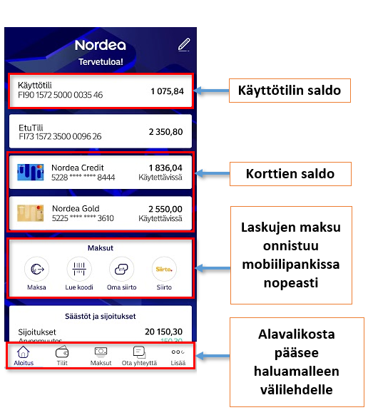 Mobiilipankki Nordea