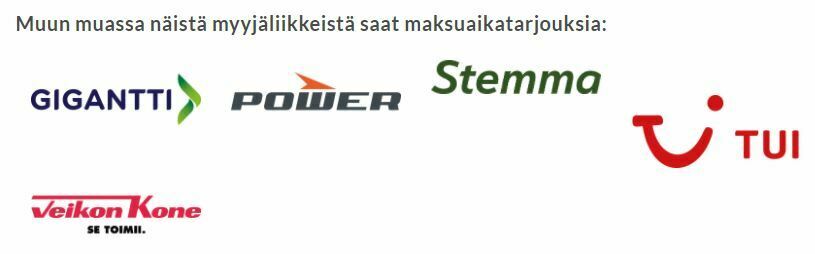 Aktiivirahaa tarjoavia yrityksiä