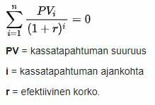 Efektiivisen koron kaava