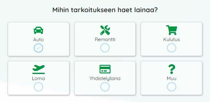 Mihin tarkoitukseen lainaa voi hakea