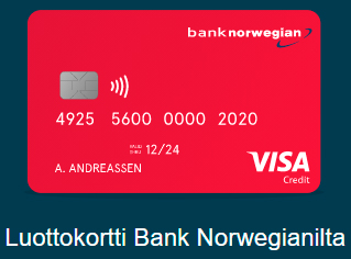 Bank Norwegian luottokortti