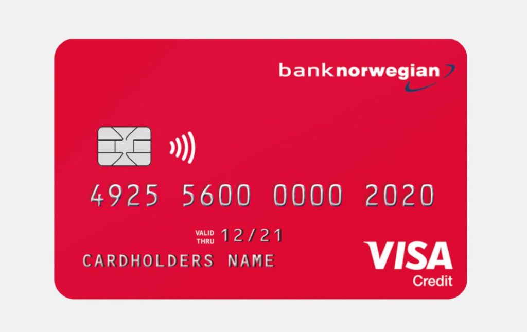 Bank Norwegian cashback-luottokortti