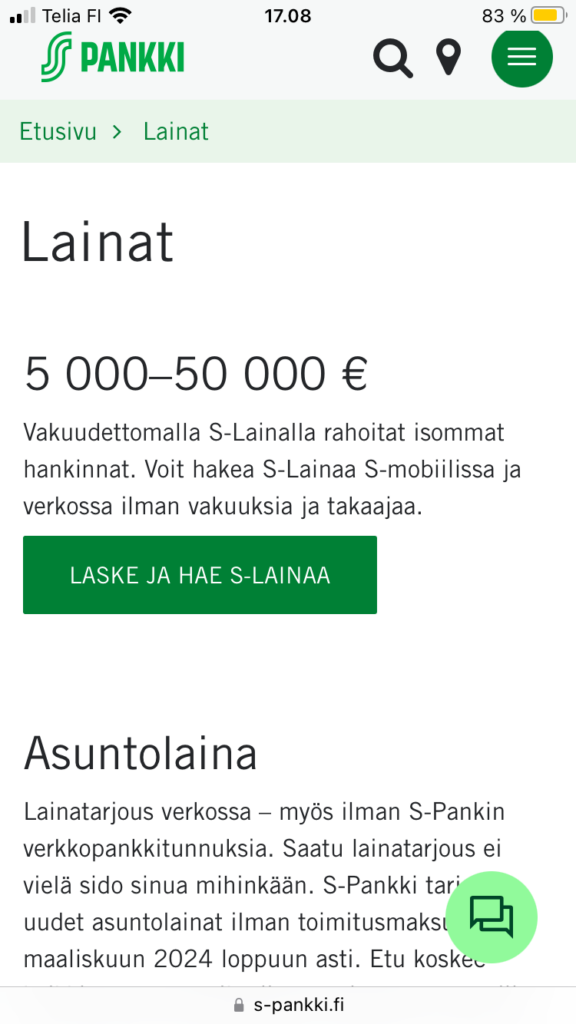 lainat s-pankki