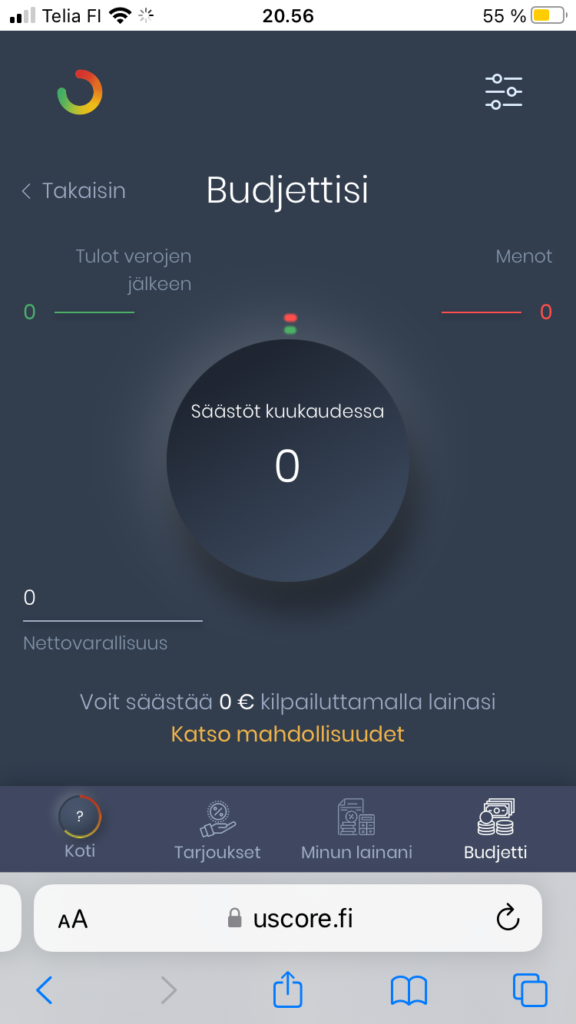 budjettisi uscore