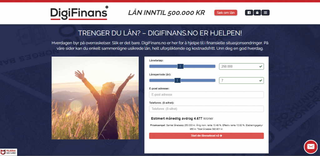 Anmeldelse av DigiFinans | Hjemmesiden til DigiFinans.