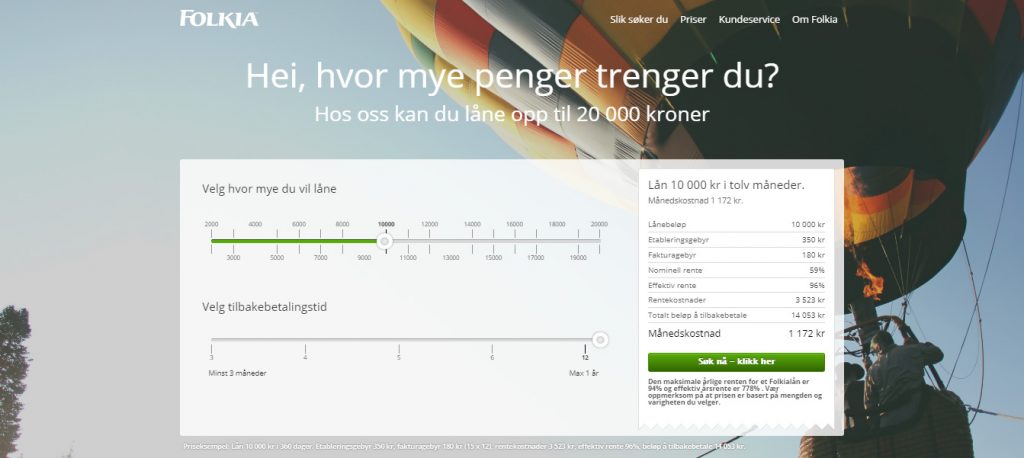 Folkia søke lån