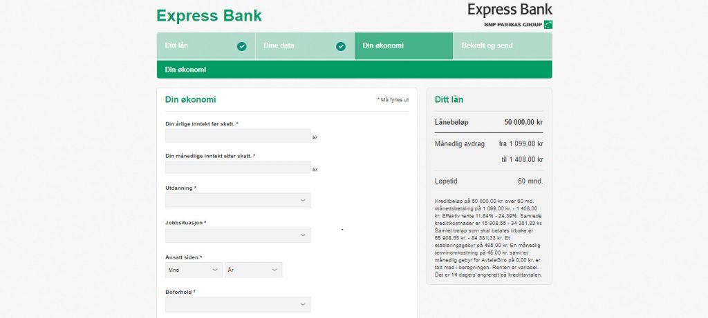 Express Bank trinn