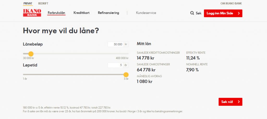 Ikano Bank Forbrukslån