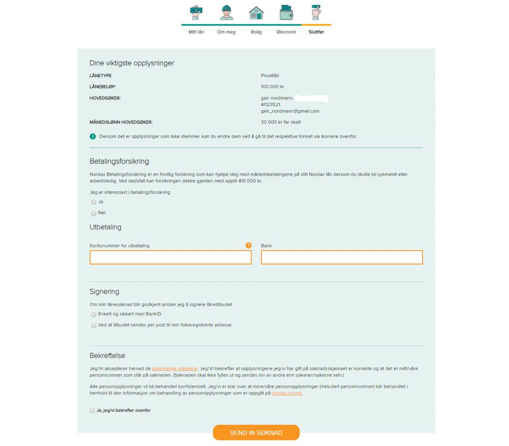 Nordax bank oppsummering