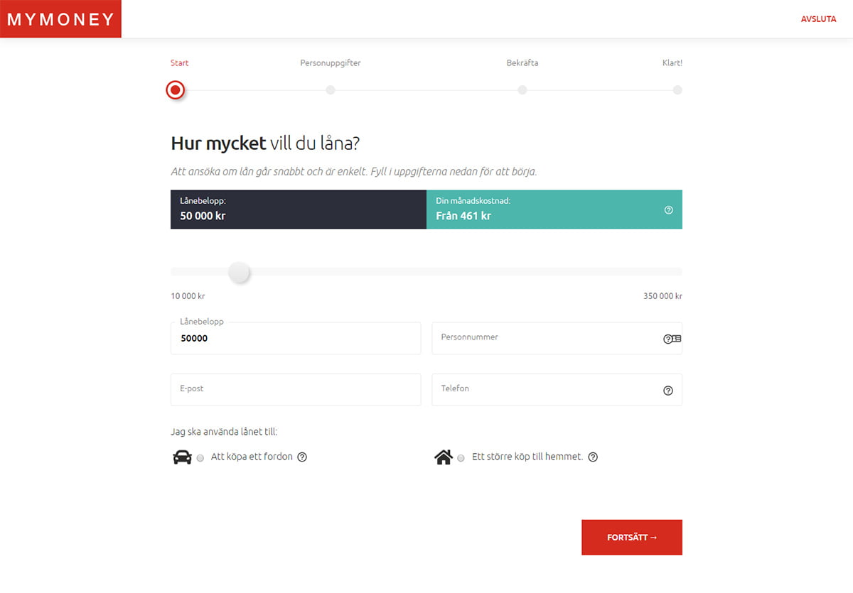 MyMoney Privatlån