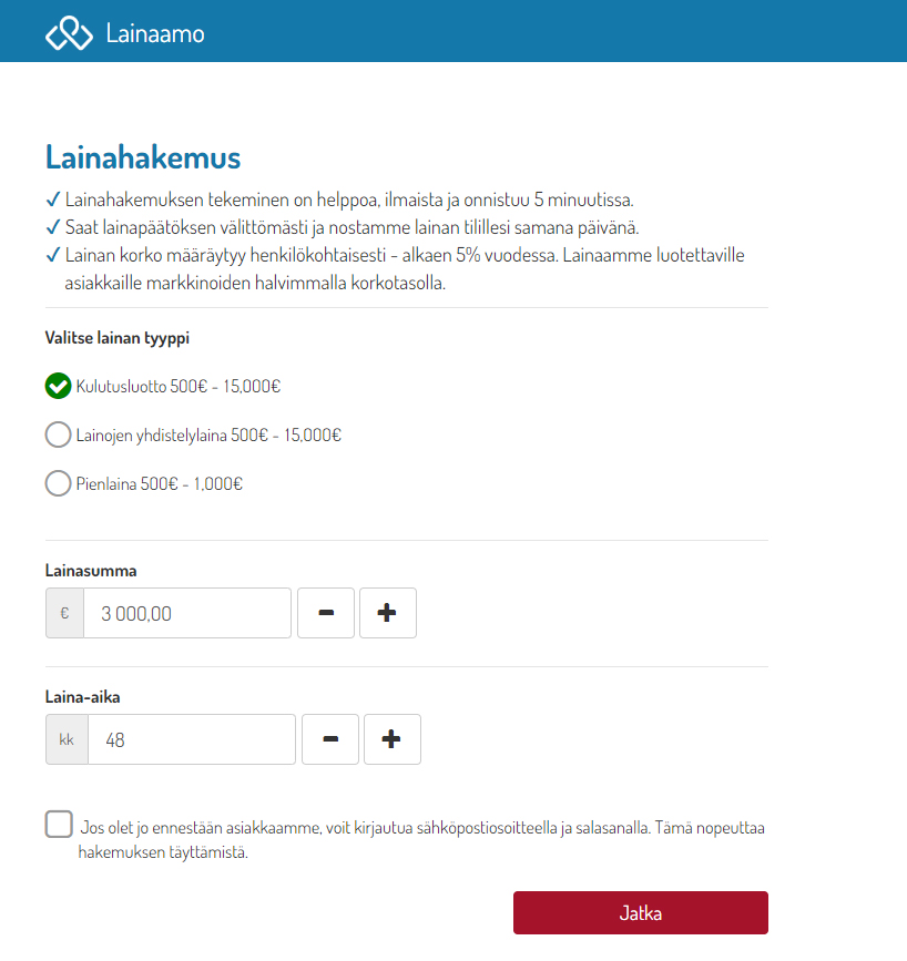 Kokemus Lainaamosta | Katso arvostelu Top5Credits.com Suomi