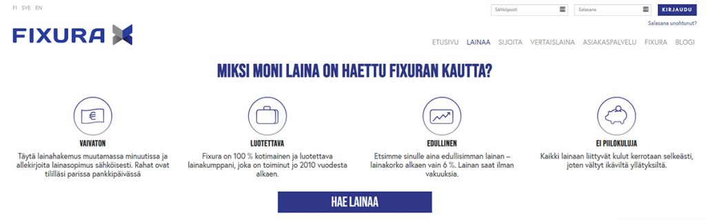 Kokemus Fixura lainasta | Katso arvostelu Top5Credits.com Suomi