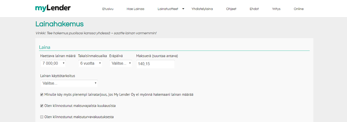 Kokemus MyLenderistä | Katso laina-arvostelu