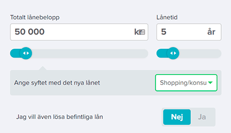 Advisas låneansökan