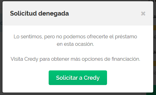 Solicitud Twinero denegada