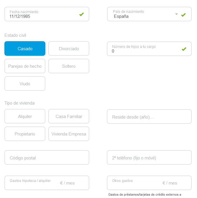 Registro en CETELEM