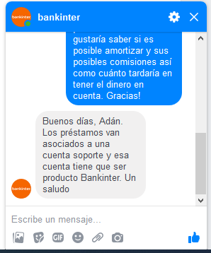 Chat de Bankinter