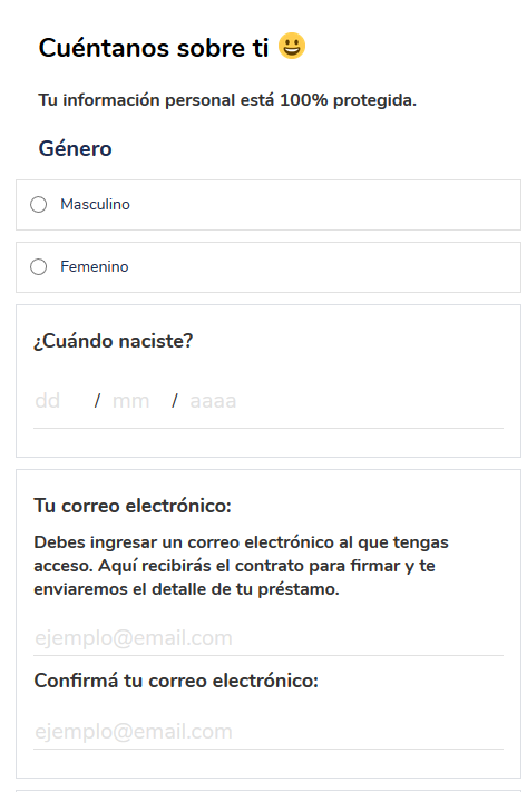 Registro en Welp